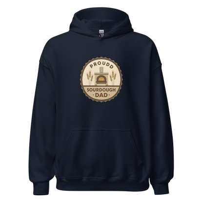 Sourdough Dad | Unisex Hoodie Navy Apparel > Hoodies & Sweatshirts ZomaModa