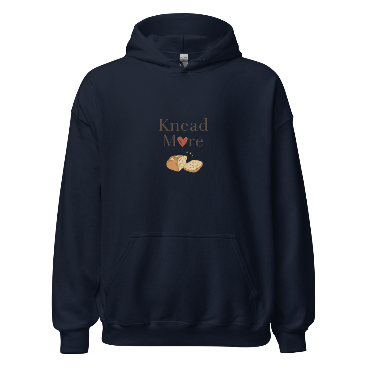 Knead More Love | Unisex Hoodie Navy Apparel > Hoodies & Sweatshirts ZomaModa