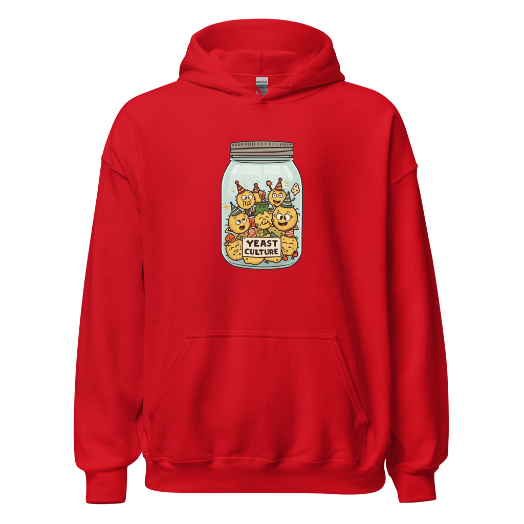 Wild Yeast, Wild Life | Unisex Hoodie Red HOODIES ZomaModa