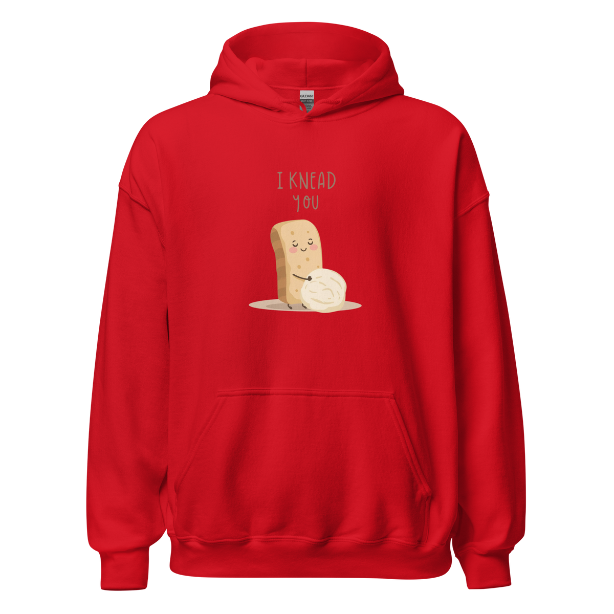 I Knead You | Unisex Hoodie Red Apparel > Hoodies & Sweatshirts ZomaModa