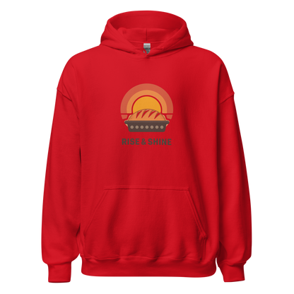 Rise & Shine | Unisex Hoodie Red Apparel > Hoodies & Sweatshirts ZomaModa