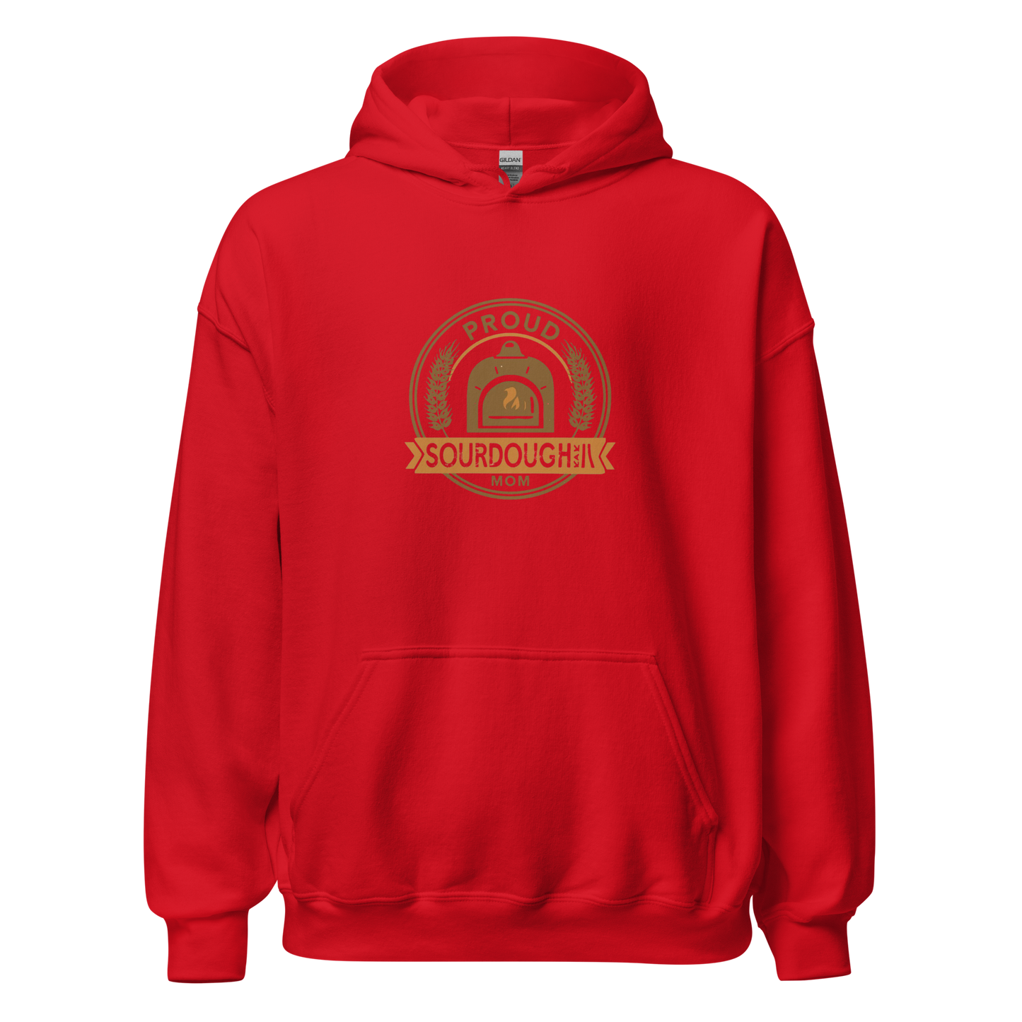 Sourdough Mom | Unisex Hoodie Red Apparel > Hoodies & Sweatshirts ZomaModa