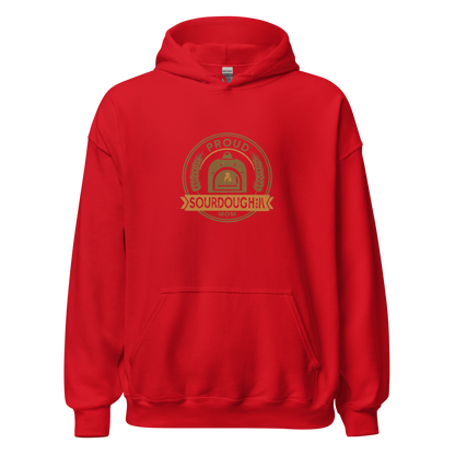 Sourdough Mom | Unisex Hoodie Red Apparel > Hoodies & Sweatshirts ZomaModa