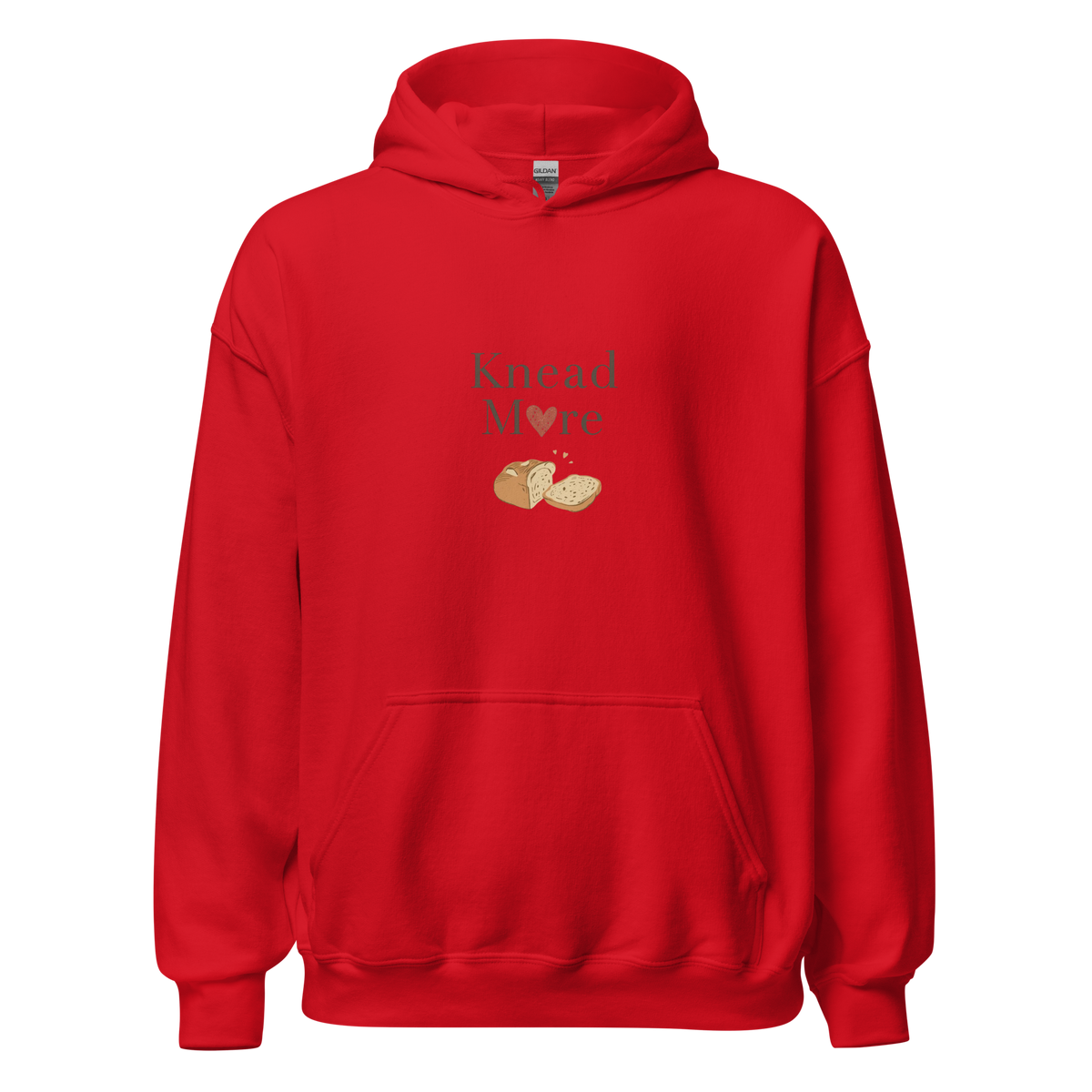 Knead More Love | Unisex Hoodie Red Apparel > Hoodies & Sweatshirts ZomaModa
