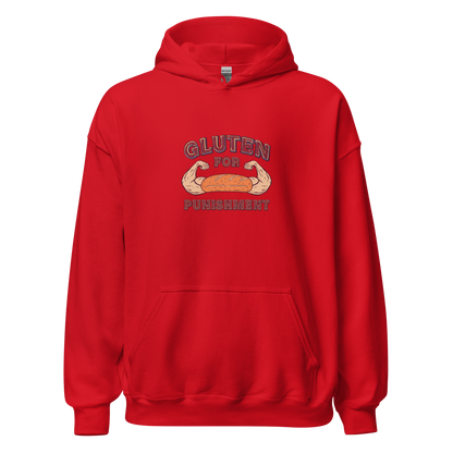 Gluten for Punishment | Unisex Hoodie Red Apparel > Hoodies & Sweatshirts ZomaModa