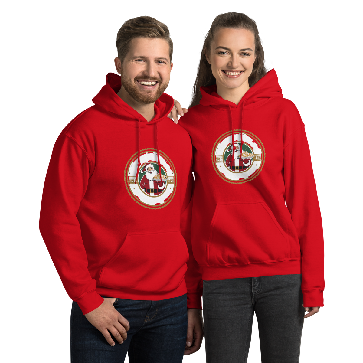 Cookie Detective – Santa’s Secret Baker V3 | Unisex Hoodie Red Apparel > Hoodies & Sweatshirts ZomaModa