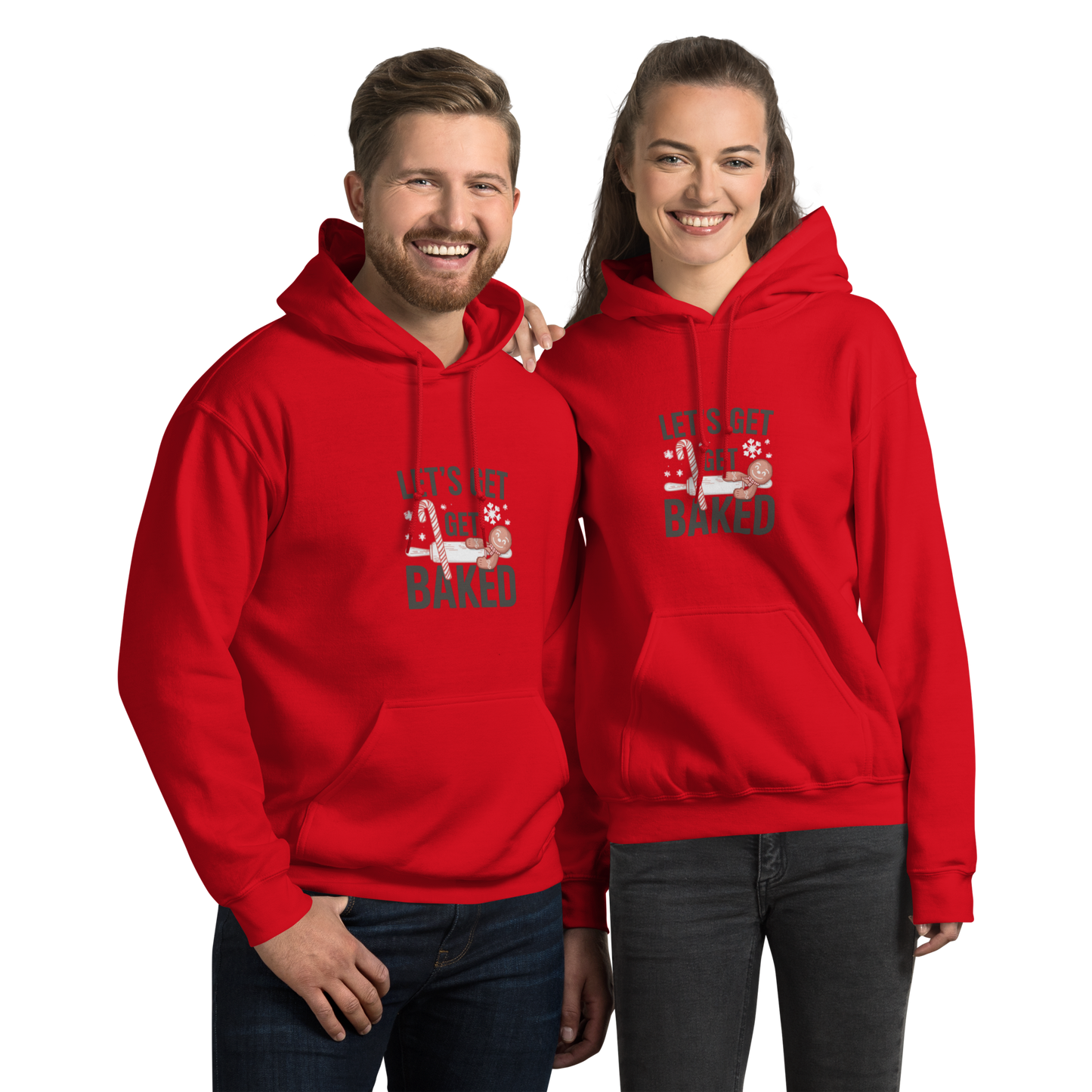 Let’s Get Baked V2 | Unisex Hoodie Red Apparel > Hoodies & Sweatshirts ZomaModa