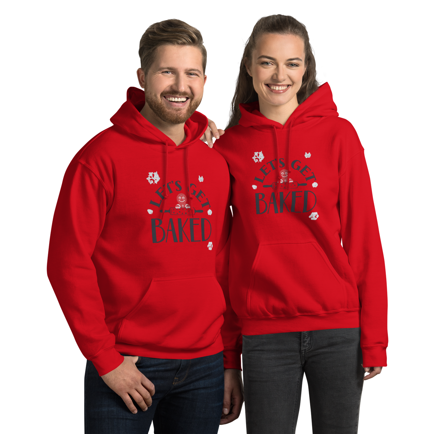 Let’s Get Baked V1 | Unisex Hoodie Red Apparel > Hoodies & Sweatshirts ZomaModa