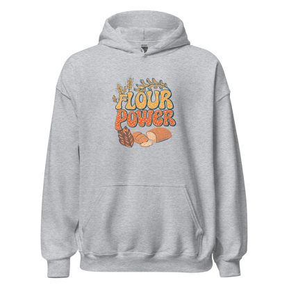 Flour Power | Unisex Hoodie Sport Grey Apparel > Hoodies & Sweatshirts ZomaModa