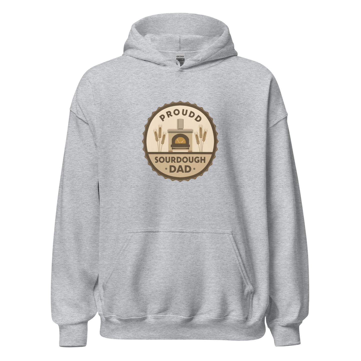 Sourdough Dad | Unisex Hoodie Sport Grey Apparel > Hoodies & Sweatshirts ZomaModa