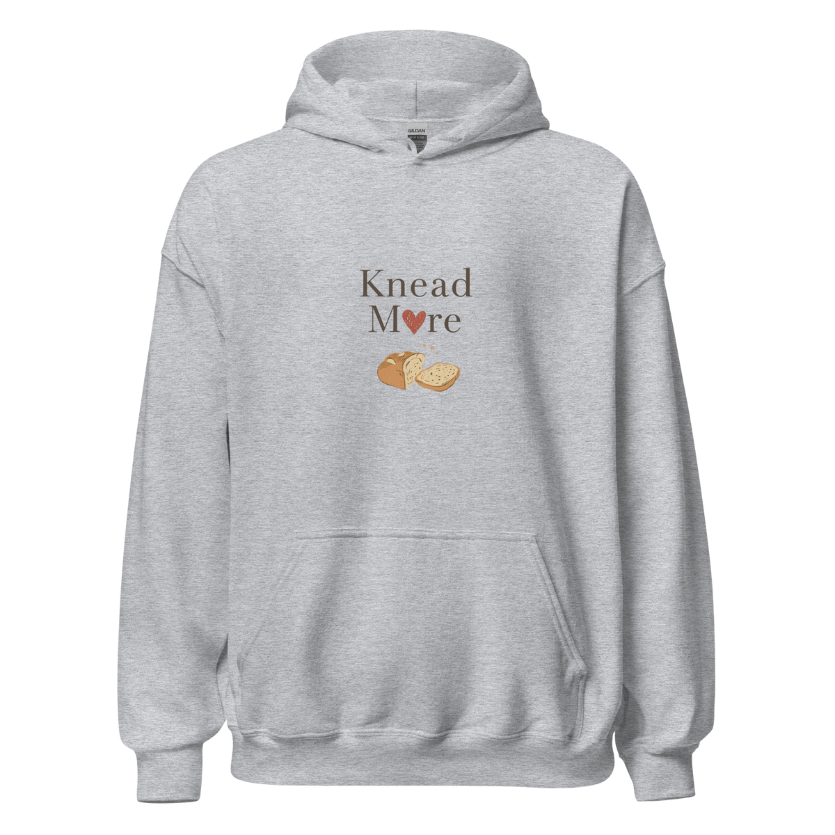 Knead More Love | Unisex Hoodie Sport Grey Apparel > Hoodies & Sweatshirts ZomaModa