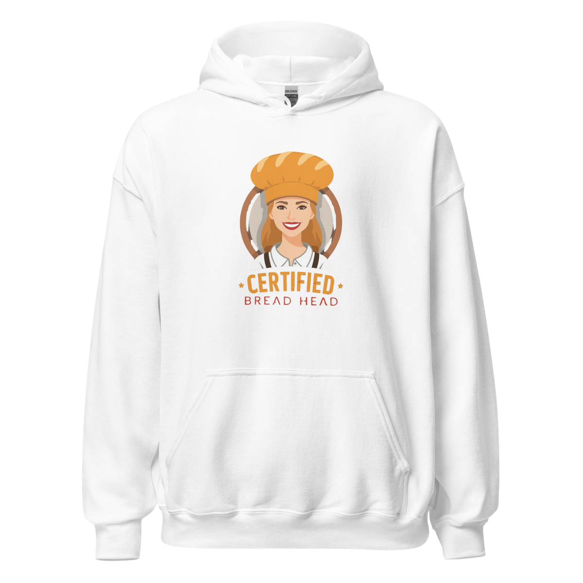 Certified Bread Head | Unisex Hoodie White Apparel > Hoodies & Sweatshirts ZomaModa