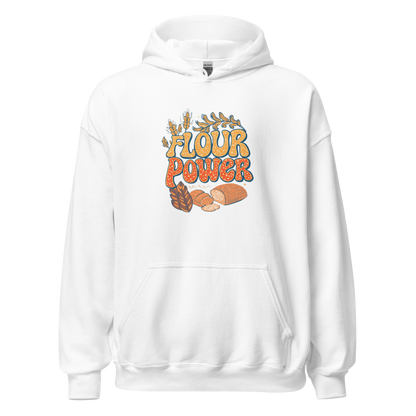 Flour Power | Unisex Hoodie White Apparel > Hoodies & Sweatshirts ZomaModa