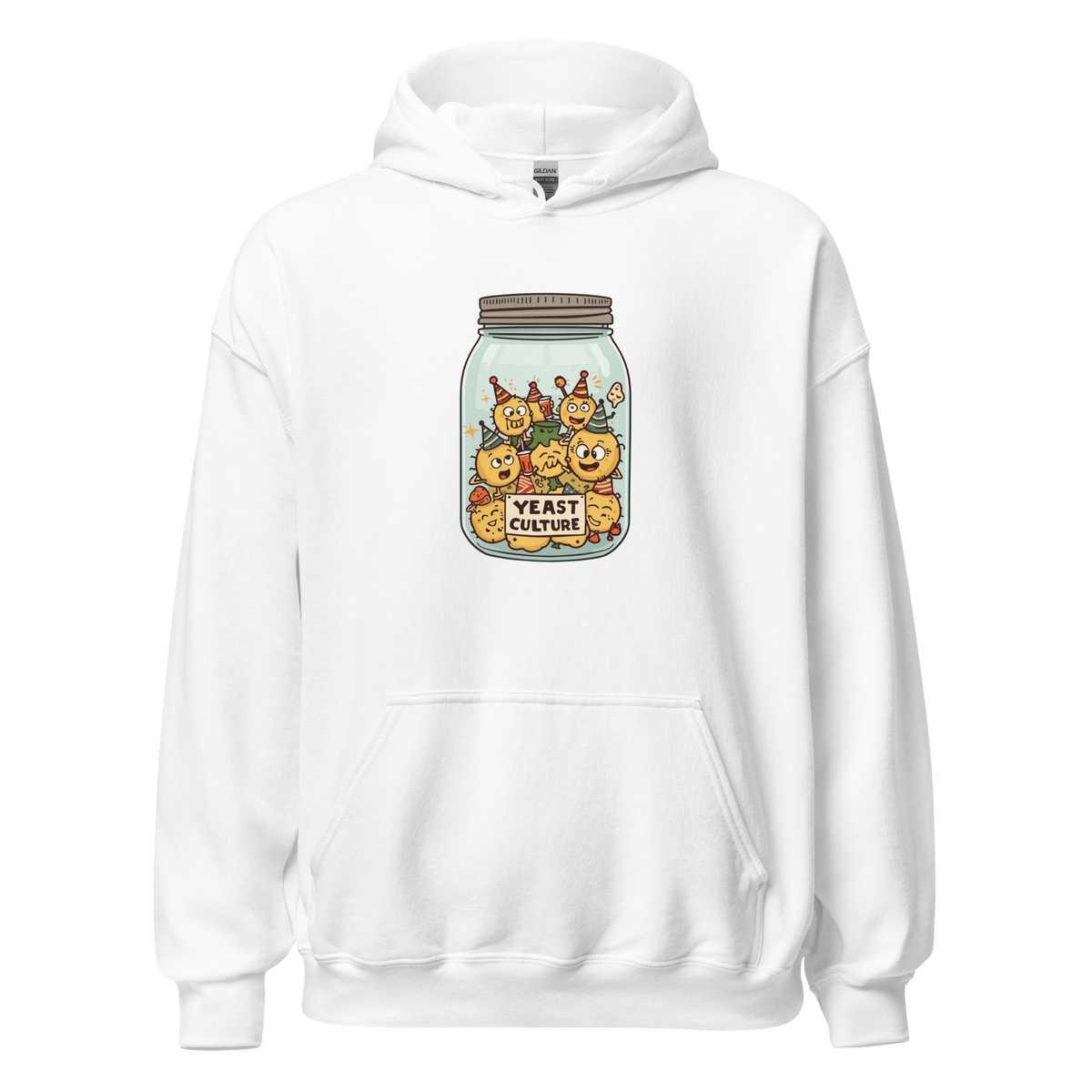 Wild Yeast, Wild Life | Unisex Hoodie White Apparel > Hoodies & Sweatshirts ZomaModa