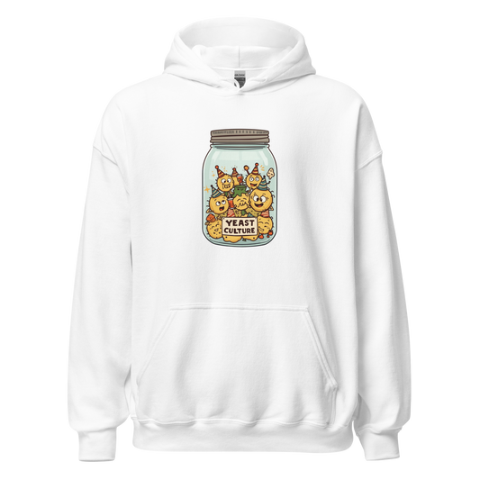 Wild Yeast, Wild Life | Unisex Hoodie White Apparel > Hoodies & Sweatshirts ZomaModa