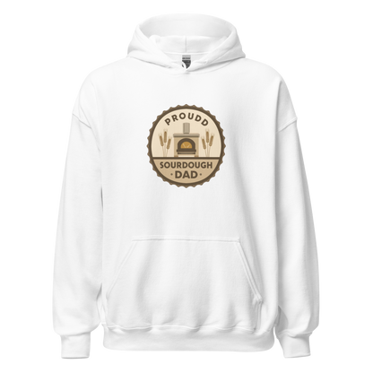 Sourdough Dad | Unisex Hoodie White Apparel > Hoodies & Sweatshirts ZomaModa