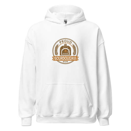 Sourdough Mom | Unisex Hoodie White Apparel > Hoodies & Sweatshirts ZomaModa