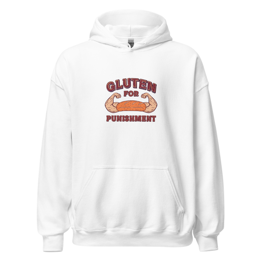 Gluten for Punishment | Unisex Hoodie White Apparel > Hoodies & Sweatshirts ZomaModa
