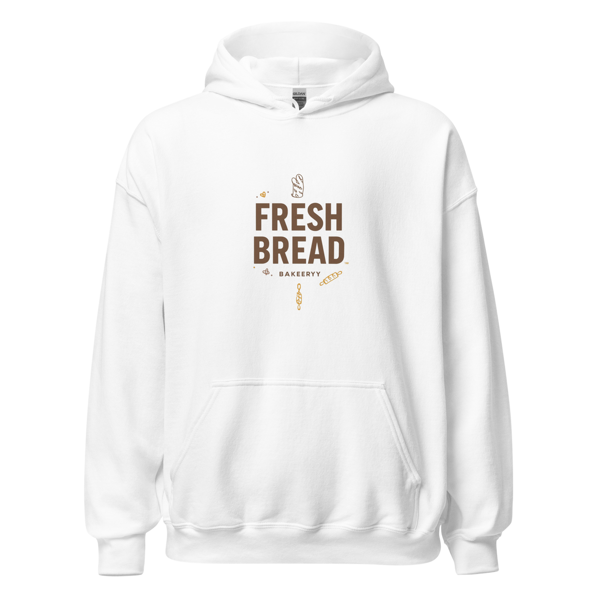 Eat Sleep Bake Repeat | Unisex Hoodie White Apparel > Hoodies & Sweatshirts ZomaModa