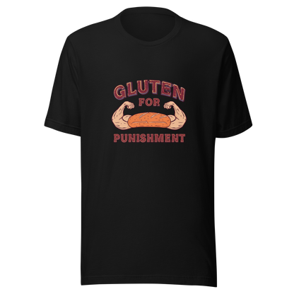 Gluten for Punishment | Unisex t-shirt Black Apparel > T-Shirts ZomaModa