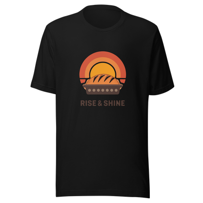 Rise & Shine | Unisex t-shirt Black Apparel > T-Shirts ZomaModa