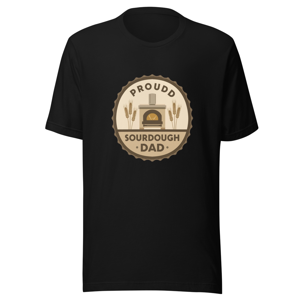 Sourdough Dad | Unisex t-shirt Black Apparel > T-Shirts ZomaModa