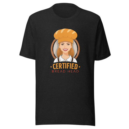 Certified Bread Head | Unisex t-shirt Black Heather Apparel > T-Shirts ZomaModa