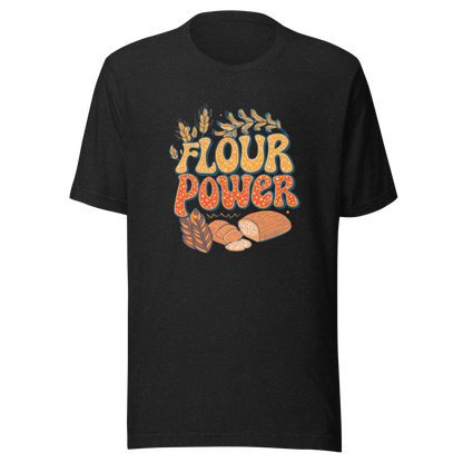 Flour Power | Unisex t-shirt Black Heather Apparel > T-Shirts ZomaModa