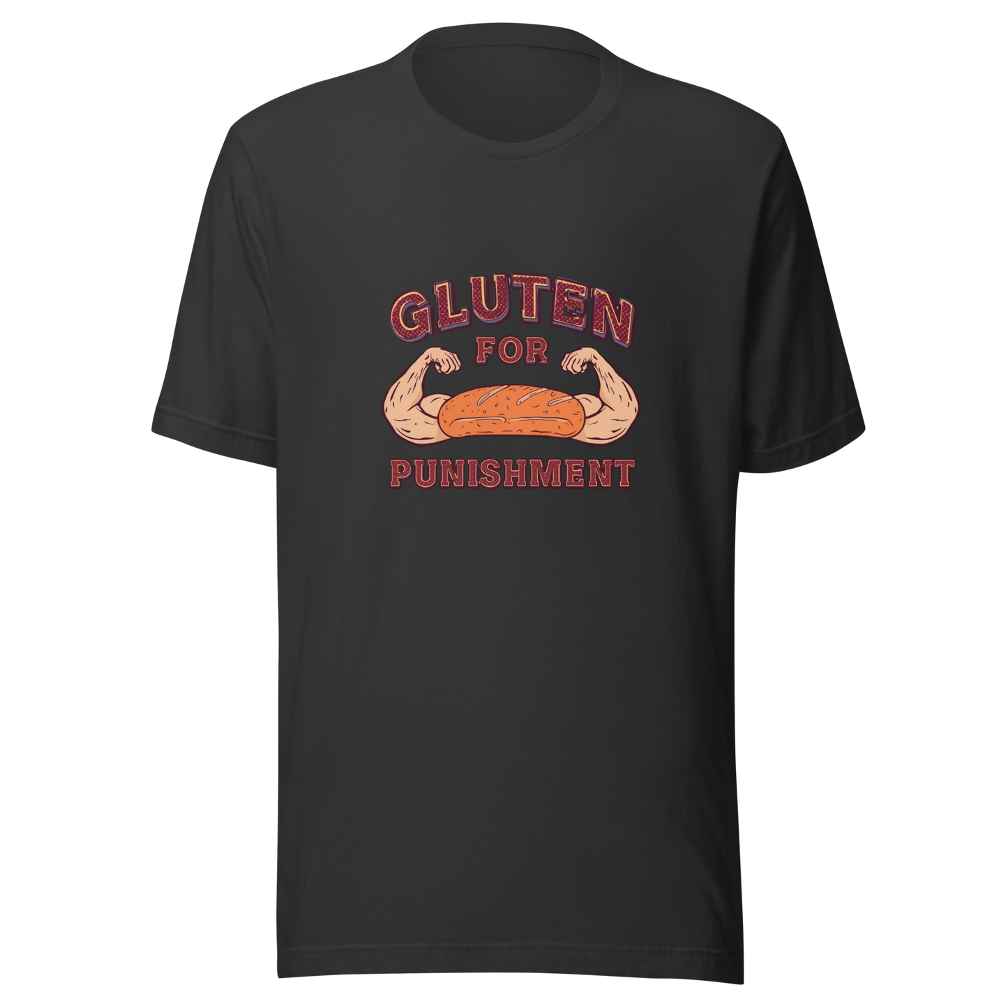 Gluten for Punishment | Unisex t-shirt Dark Grey Apparel > T-Shirts ZomaModa