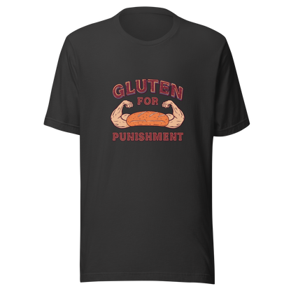 Gluten for Punishment | Unisex t-shirt Dark Grey Apparel > T-Shirts ZomaModa