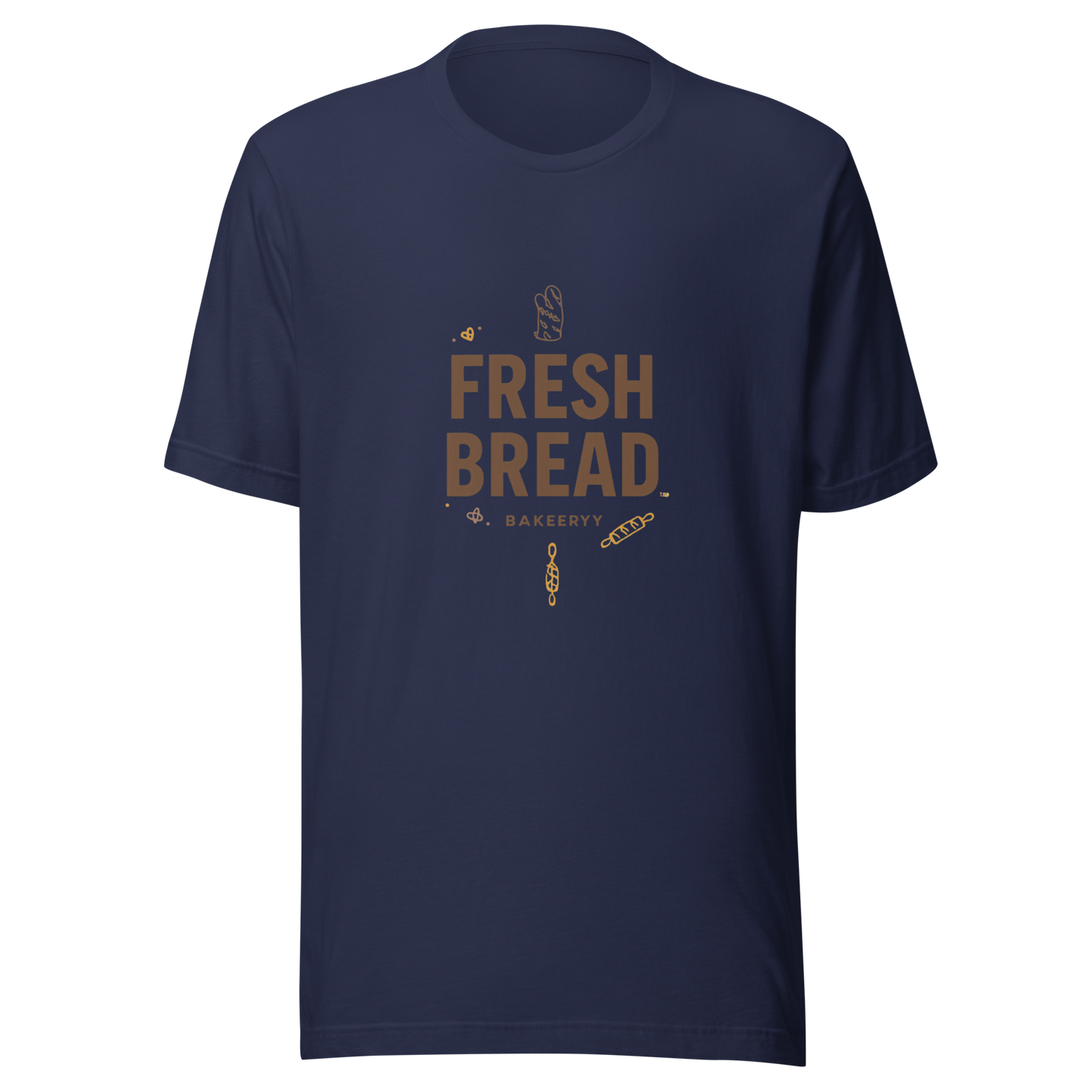 Eat Sleep Bake Repeat | Unisex t-shirt Navy Apparel > T-Shirts ZomaModa