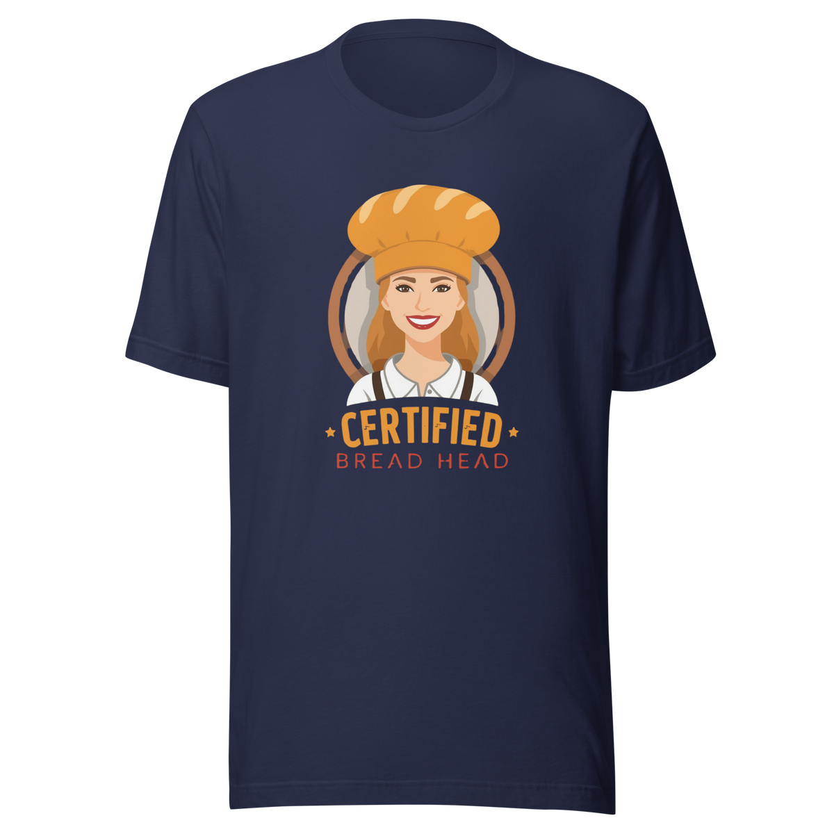 Certified Bread Head | Unisex t-shirt Navy Apparel > T-Shirts ZomaModa