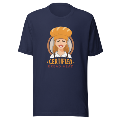 Certified Bread Head | Unisex t-shirt Navy Apparel > T-Shirts ZomaModa