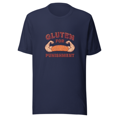 Gluten for Punishment | Unisex t-shirt Navy Apparel > T-Shirts ZomaModa