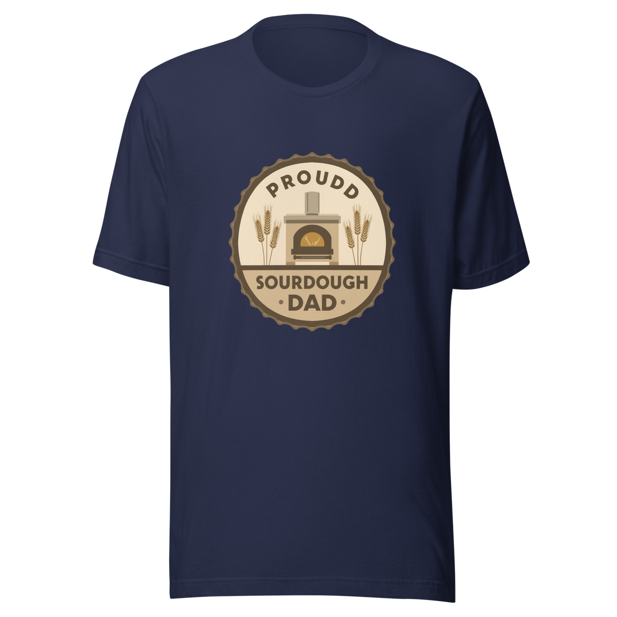 Sourdough Dad | Unisex t-shirt Navy Apparel > T-Shirts ZomaModa