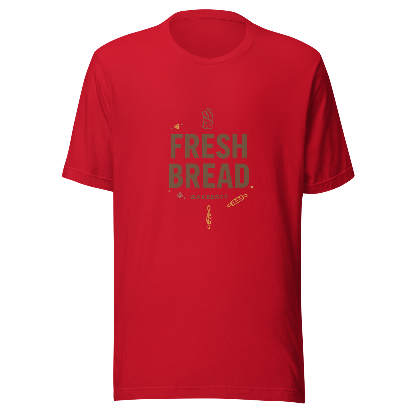 Eat Sleep Bake Repeat | Unisex t-shirt Red Apparel > T-Shirts ZomaModa