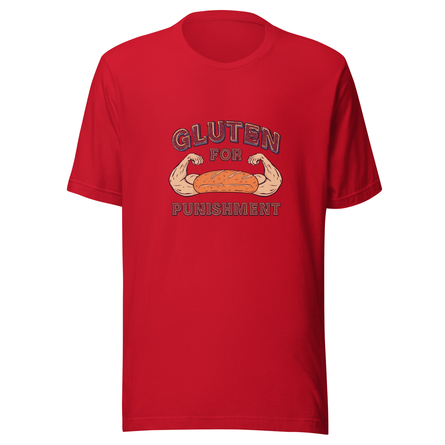 Gluten for Punishment | Unisex t-shirt Red Apparel > T-Shirts ZomaModa
