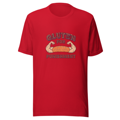 Gluten for Punishment | Unisex t-shirt Red Apparel > T-Shirts ZomaModa