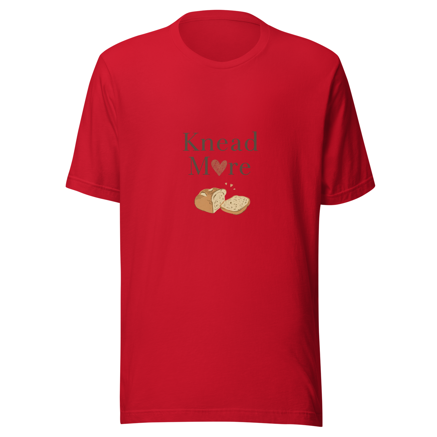 Knead More Love | Unisex t-shirt Red Apparel > T-Shirts ZomaModa