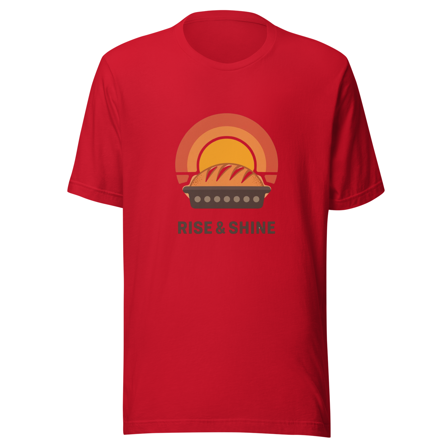 Rise & Shine | Unisex t-shirt Red Apparel > T-Shirts ZomaModa