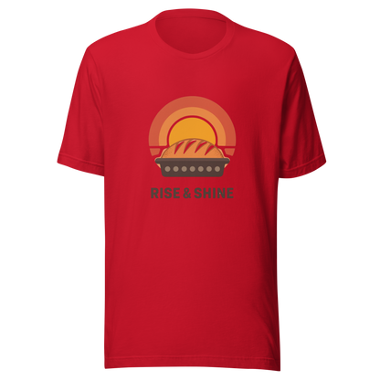 Rise & Shine | Unisex t-shirt Red Apparel > T-Shirts ZomaModa