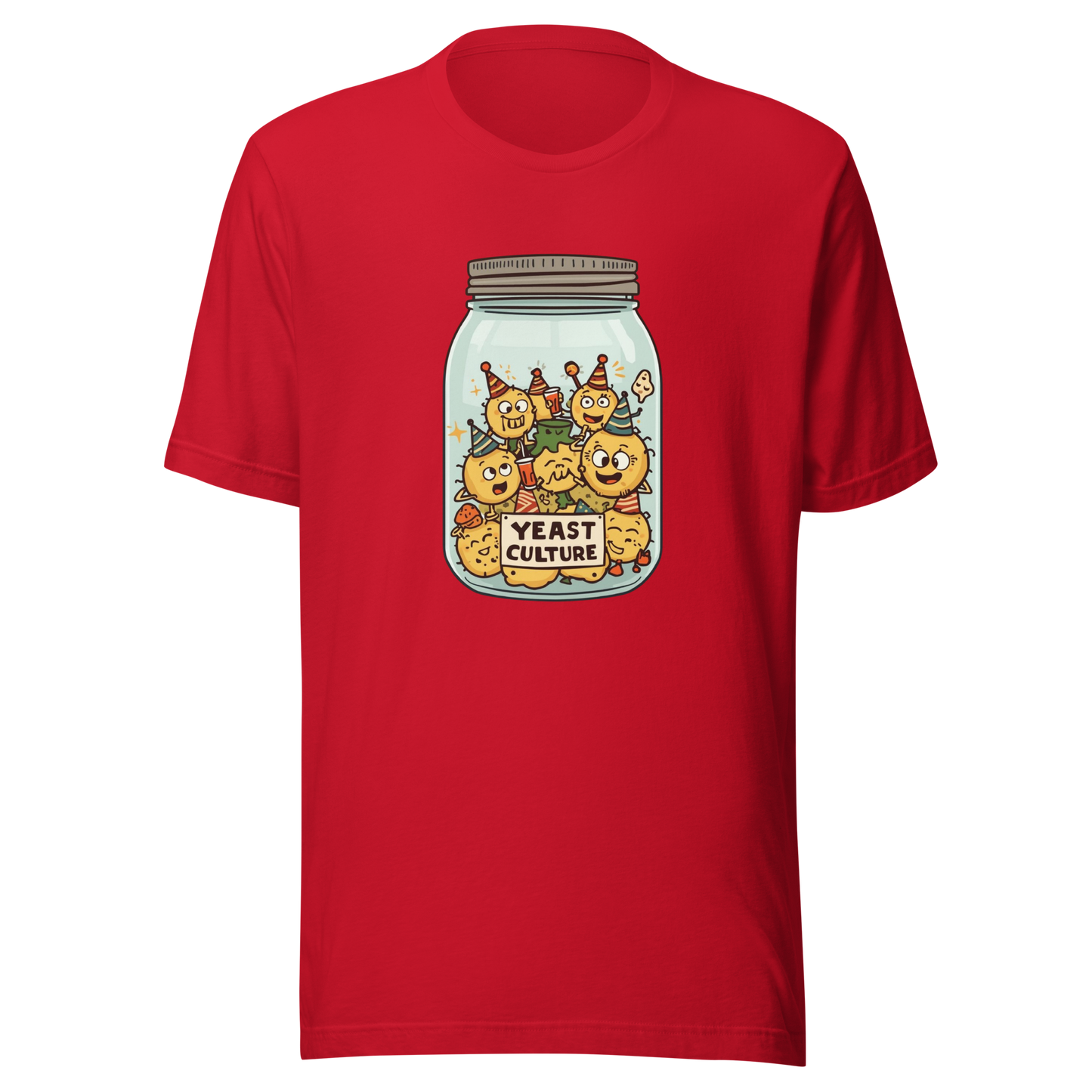 Wild Yeast, Wild Life | Unisex t-shirt Red Apparel > T-Shirts ZomaModa
