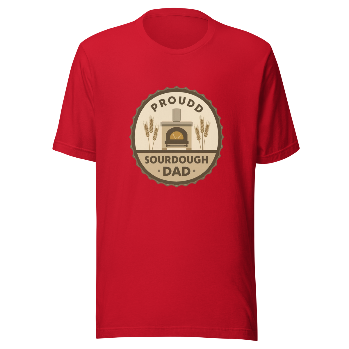 Sourdough Dad | Unisex t-shirt Red Apparel > T-Shirts ZomaModa