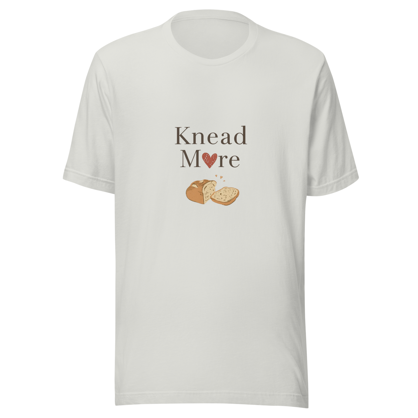 Knead More Love | Unisex t-shirt Silver Apparel > T-Shirts ZomaModa