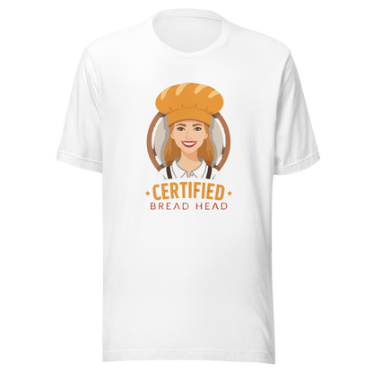 Certified Bread Head | Unisex t-shirt White Apparel > T-Shirts ZomaModa