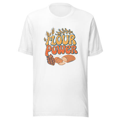 Flour Power | Unisex t-shirt White Apparel > T-Shirts ZomaModa