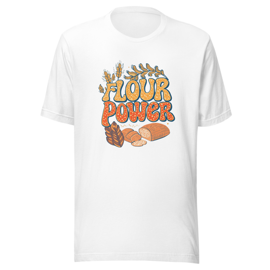 Flour Power | Unisex t-shirt White Apparel > T-Shirts ZomaModa
