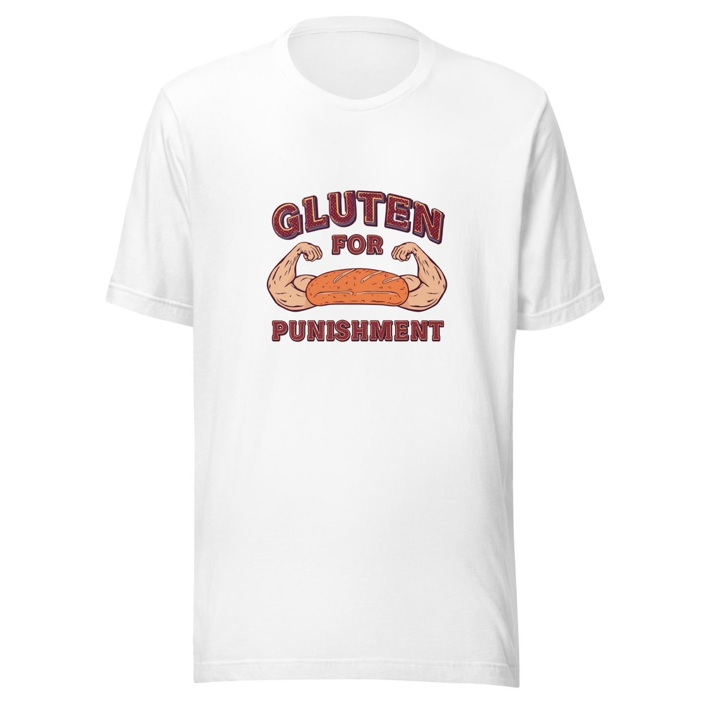 Gluten for Punishment | Unisex t-shirt White Apparel > T-Shirts ZomaModa