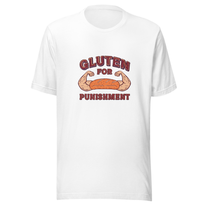 Gluten for Punishment | Unisex t-shirt White Apparel > T-Shirts ZomaModa