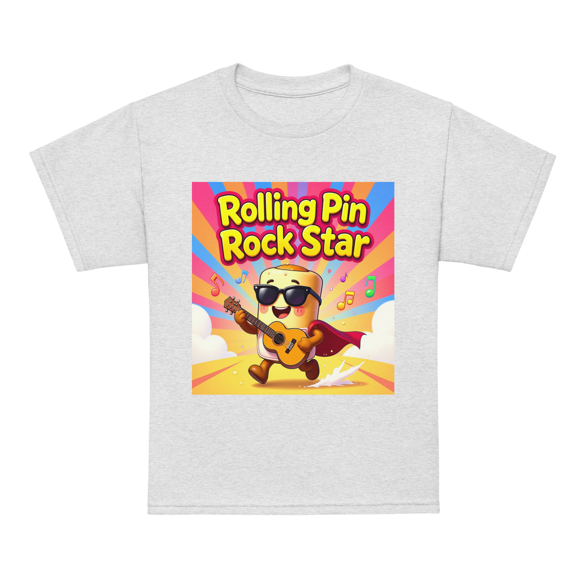 Rolling Pin Rock Star V1 | Youth t-shirt Ash Apparel > Kids' T-Shirts ZomaModa